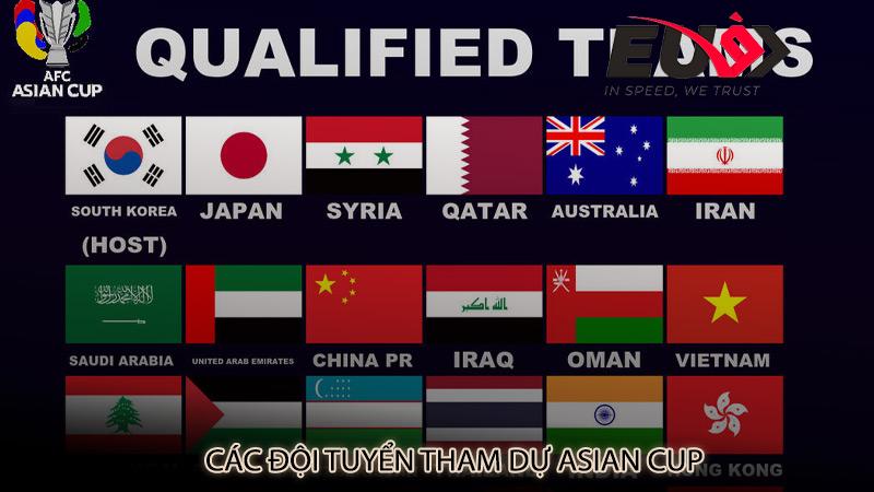 Các đội tuyển tham dự Asian Cup